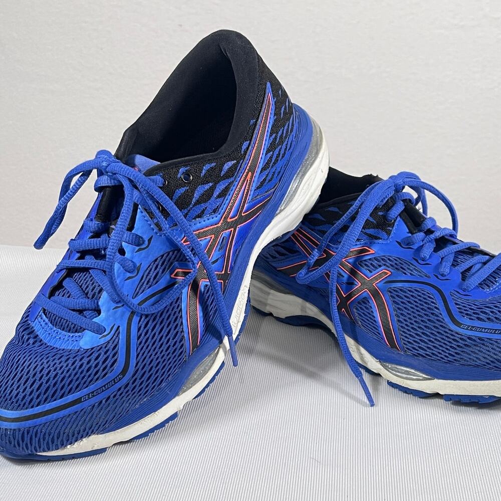 Asics Running Shoes Gel Cumulus 19 Blue Orange Women's Size 9 Sneakers T7B8N